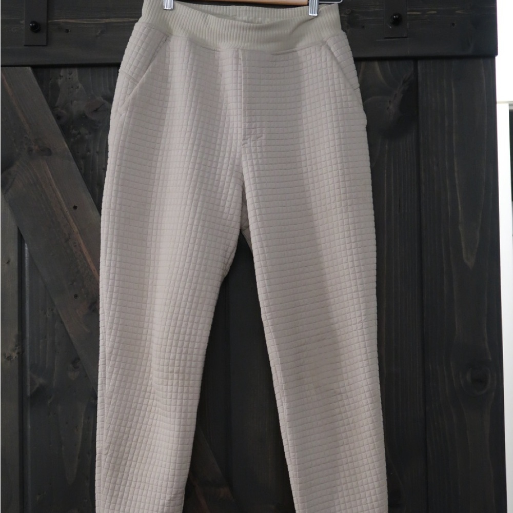 Oatmeal Lululemon waffle pants